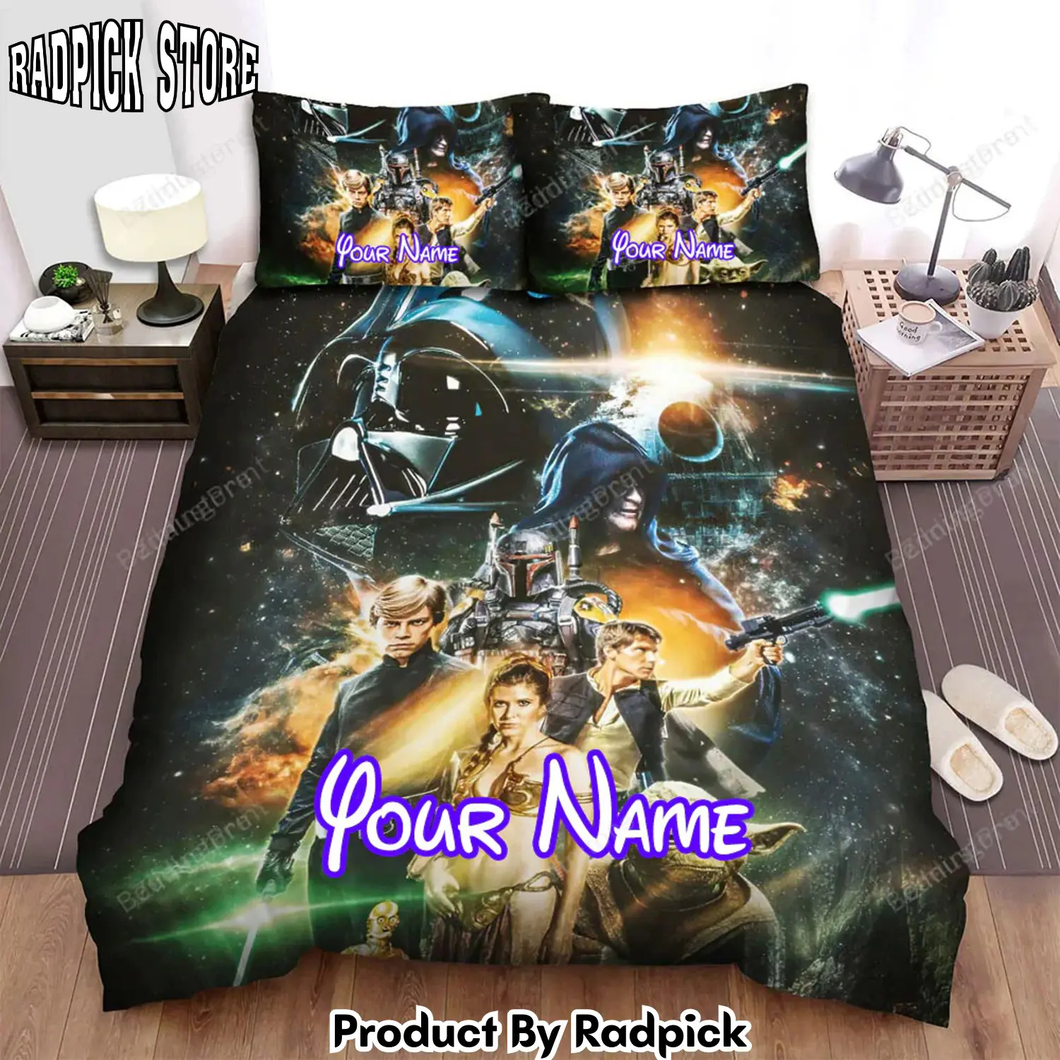 Radpick star wars episode vi return of the jedi art action in the film with name actors movie poster bed rp3271894